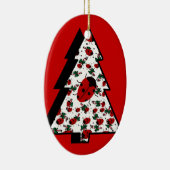 CHRISTMAS LADYBUGS KERAMISCH ORNAMENT (Rechts)