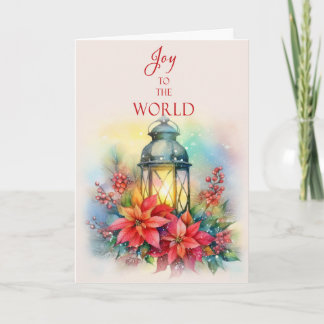 Christmas Lantern Greeting Card Feestdagen Kaart