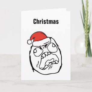 Christmas Le Me Memes de Gekke Douane EDITABLE van Feestdagen Kaart