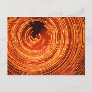 Christmas Light Swirl Postcard Feestdagenkaart