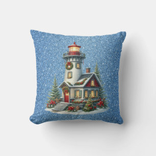 Christmas Lighthouse Sierkussen