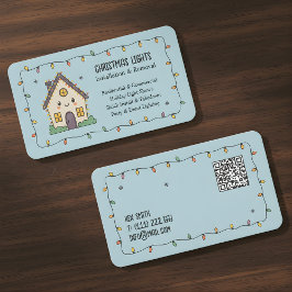 ☃️Christmas Lighting QR Vcard Visitekaartje