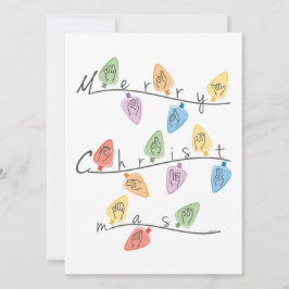 Christmas Lights in Sign Language Feestdagenkaart