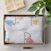 Christmas Lights in Sign Language Tissuepapier (Geschenk)