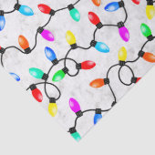 Christmas Lights In The Snow Tissuepapier (Detail)