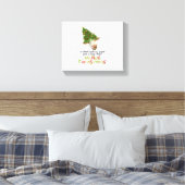 Christmas Lights Koe Lovers Classic T-shirt Canvas Afdruk (Insitu (Slaapkamer))
