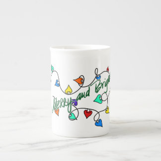 Christmas lights mug porselein kop
