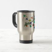 Christmas lights mug reisbeker (Voorkant links)