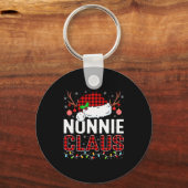 Christmas Lights Nonnie Claus Family Matching Xmas Sleutelhanger (Voorkant)