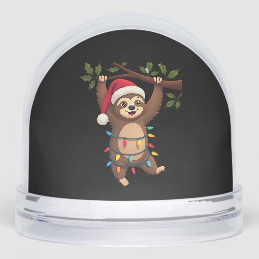 Christmas Lights Sloth Wearing Xmas Hat - Sloth Lo (Avant)