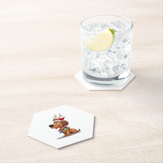 Christmas Lights Soft Coated Wheaten Terrier Dog T Kartonnen Onderzetters (Insitu)