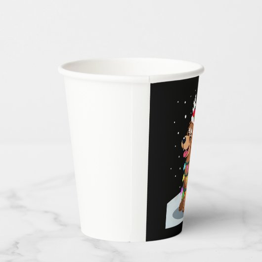 Christmas Lights Soft Coated Wheaten Terrier Dog T Papieren Bekers (Rechts)