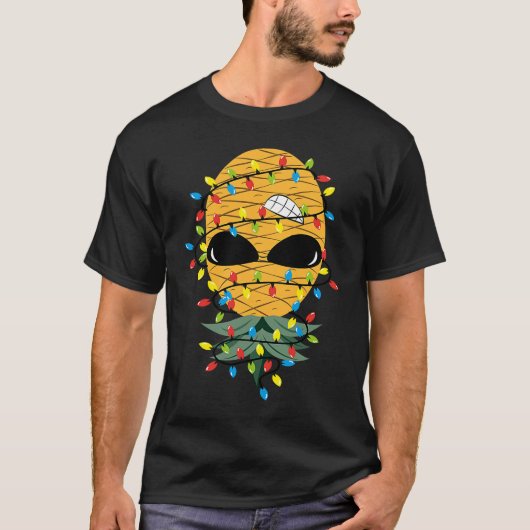 Christmas Lights Upside Down Pineapple Swinger T-shirt (Voorkant)