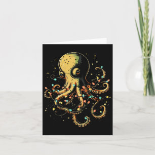 Christmas Lights Zee Octopus Marine Biology Ocean Kaart