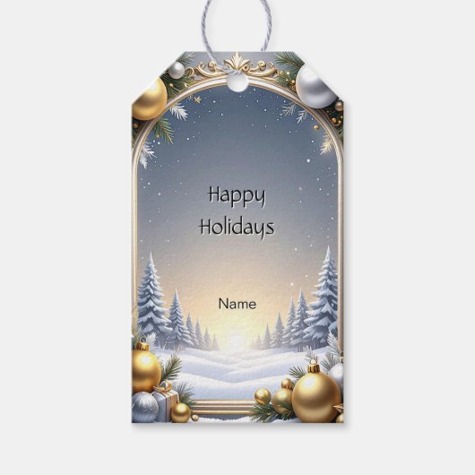 Christmas Lijst Gift Label Cadeaulabel (Voorkant)