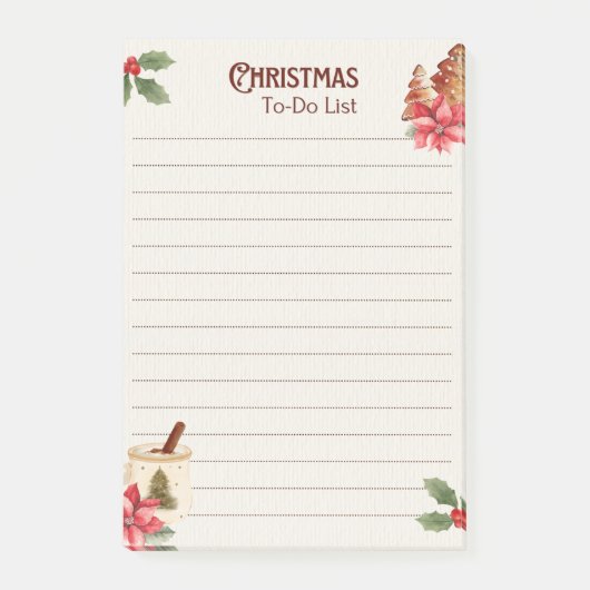 Christmas List Post-it® Notes (Voorkant)