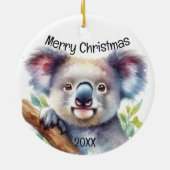 Christmas Little Koala Beer Australisch dier Keramisch Ornament (Achterkant)