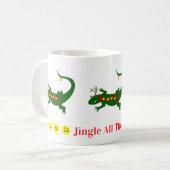 Christmas Lizards Mug Koffiemok (Voorkant links)