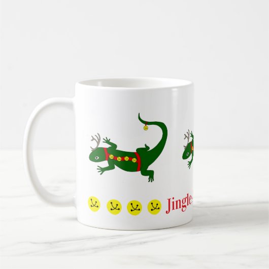 Christmas Lizards Mug Koffiemok (Links)