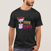 Christmas Llama No Prob Llama Santa Hat Holiday T-shirt (Voorkant)