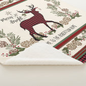 Christmas Lodge Merry Bright Deer Buffalo Plaid (3/4)