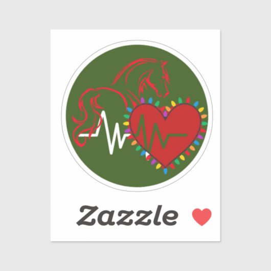 Christmas Logo Sticker (Feuille)