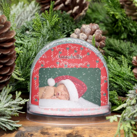 Christmas Love Candy Canes Baby Photo (Hiver)