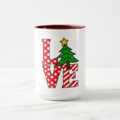Christmas Love Mug Warm Heart, Hot Cocoa Mok (Midden)