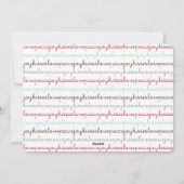 Christmas Love Peace Joy Kisses Carte photo de vac (Dos)