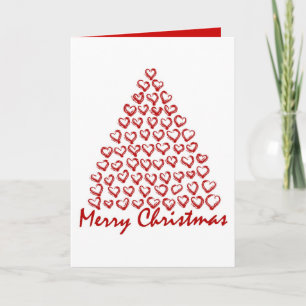 Christmas Love Tree Feestdagen Kaart