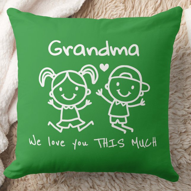 Christmas Love You Grandma Fun Graphic Gift Kussen (Creator heeft geüpload)