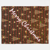 Christmas Luxury Christmas Trees Festive Fleece Deken (Voorkant (Horizontaal))