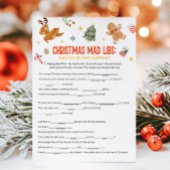 Christmas Mad Libs Game Feestdagenkaart