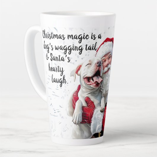 Christmas Magic is een hond kwispelende staart en  Latte Mok (Linkerhoek)