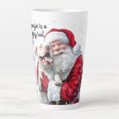 Christmas Magic is een hond kwispelende staart en  Latte Mok (Voorkant)