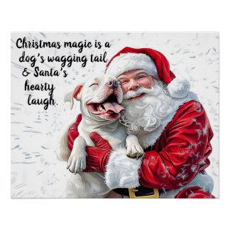 Christmas Magic is een hond kwispelende staart en Perfect Poster
