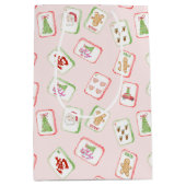 Christmas Mahjong Tiles Medium Cadeauzakje (Voorkant)