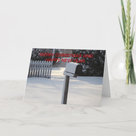 Christmas Mail Box Christmas Kaart (Voorkant)