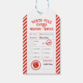 Christmas Mail From Santa North Pole Delivery Cadeaulabel (Voorkant)