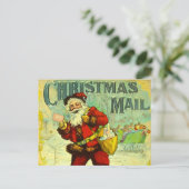 Christmas Mail Santa Claus  Gift Kaart Art (Staand voorkant)
