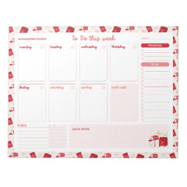 Christmas Mail Weekly to Do List Planner Notitieblok
