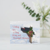 Christmas Mailbox/Bells Briefkaart 2- aanpassen (Staand voorkant)