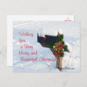 Christmas Mailbox/Bells Briefkaart 2- aanpassen (Voorkant / Achterkant)