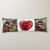 Christmas mailbox cozy winter bedding lichaamskussen (Achterkant)