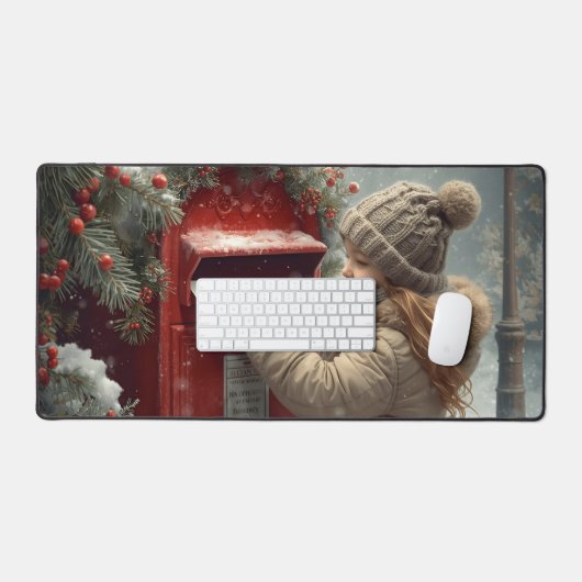 Christmas mailbox festive winter workspace (Clavier et souris)