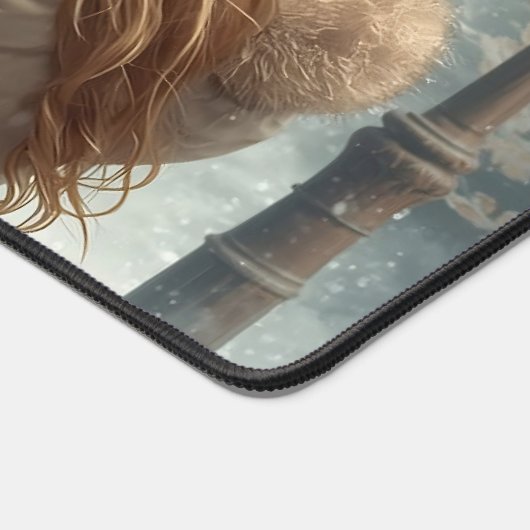 Christmas mailbox festive winter workspace bureaumat (Hoek)