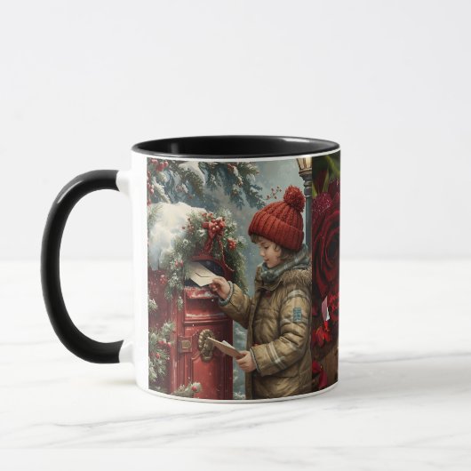 Christmas mailbox travel mug cozy winter drinkware mok (Links)