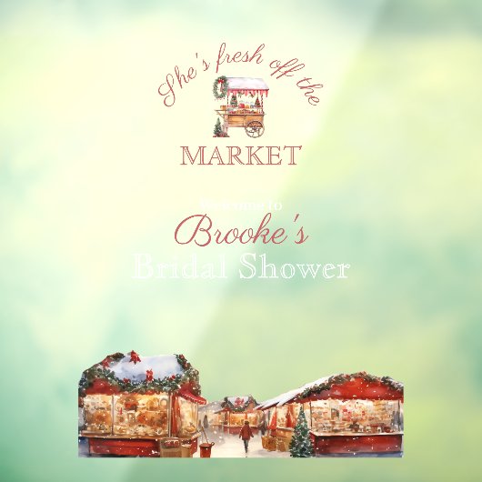 Christmas Market Mirror Welkomstbord Raamklemmen Raamsticker (Vel 3)