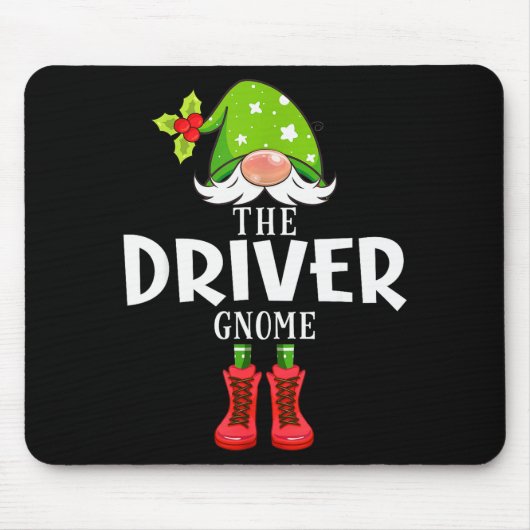 Christmas Matching Family The Driver Gnome Muismat (Voorkant)