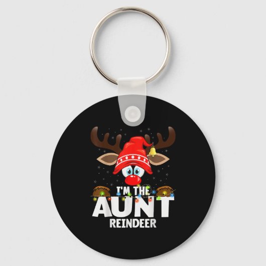 Christmas Matching I'm The Aunt Reindeer Sleutelhanger (Voorkant)